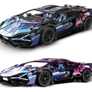 LAMBORGHINI COM 1280 PEÇAS PARA MONTAR + KIT DE ILUMINAÇÃO DE LED + KIT DE MOTORIZAÇÃO E CONTROLE REMOTO