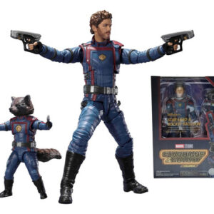 BONECO FIGURA DE AÇÃO GUARDIÕES DA GALAXIA 3 - STAR LORD & ROCKET