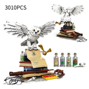 ÍCONES DE HOGWARTS CORUJA EDWIGES DO HARRY POTTER COM 3.010 PEÇAS PARA MONTAR