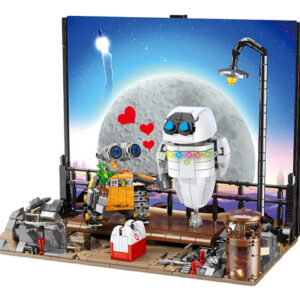 ROBOT LOVE WALL-E E EVA PARA MONTAR + PAINEL 3D - 1128 PEÇAS