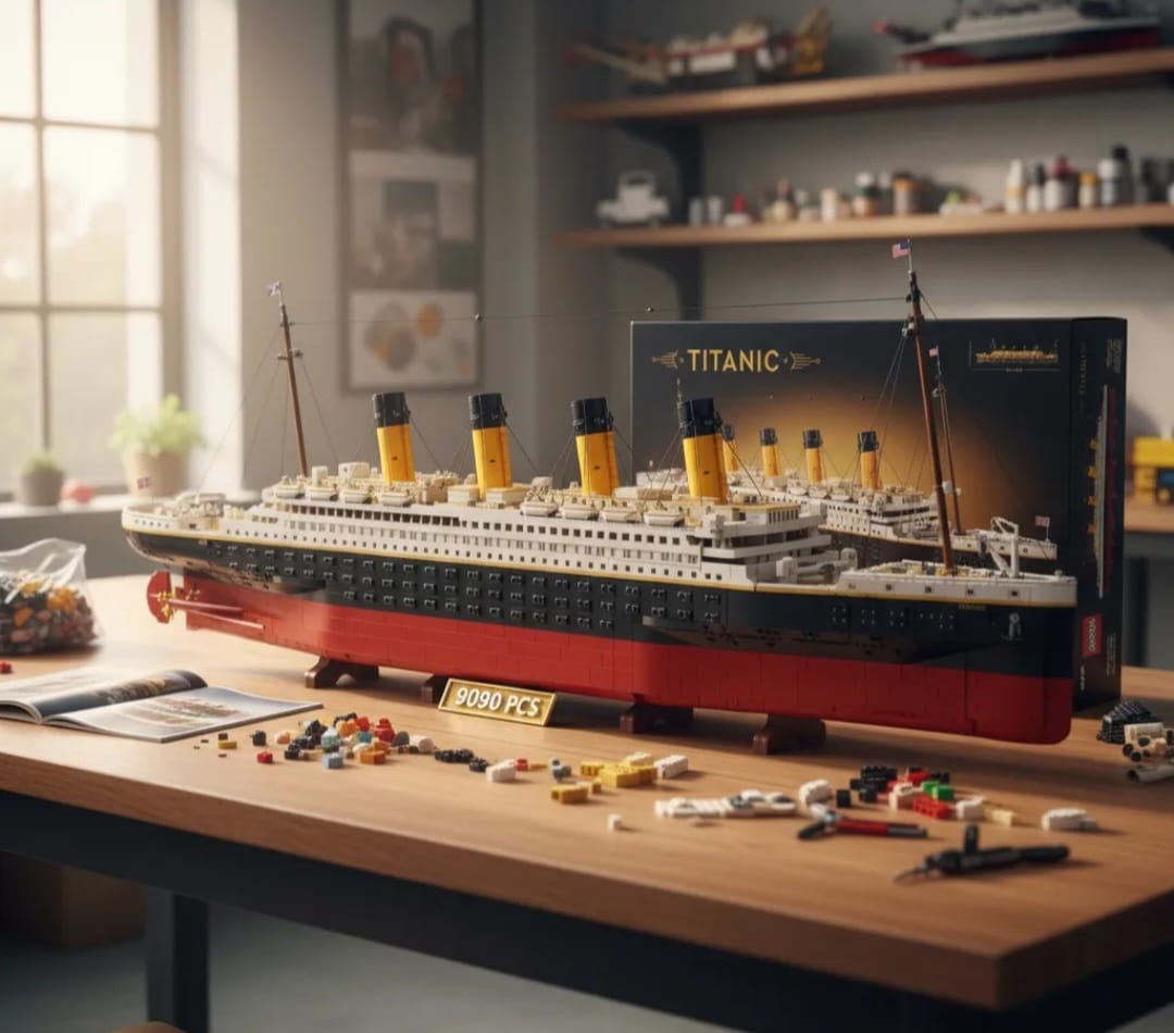 Blocos de montar navio Titanic – 9090 peças – Modelo 10294 / 99090 – Marca Mega - Imagem 7
