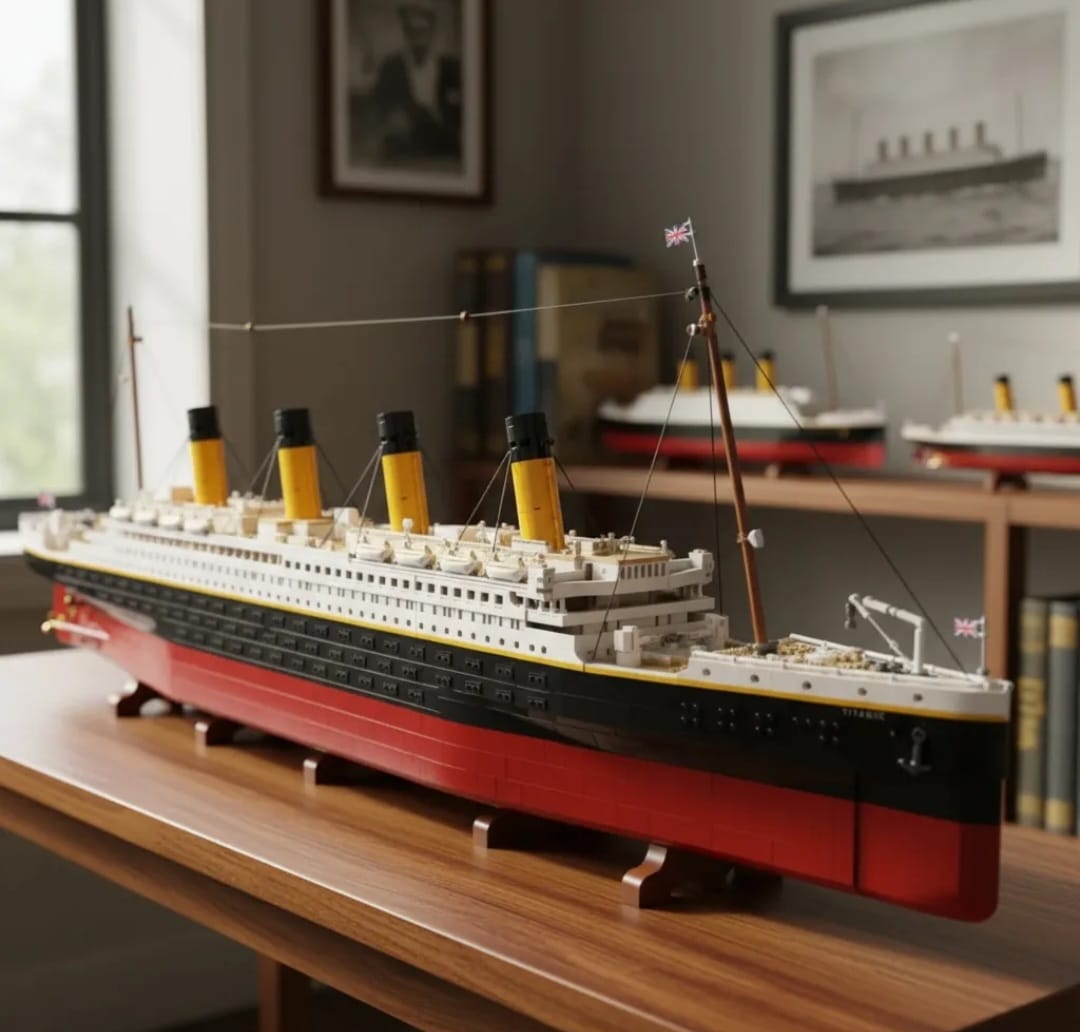 Blocos de montar navio Titanic – 9090 peças – Modelo 10294 / 99090 – Marca Mega - Imagem 9