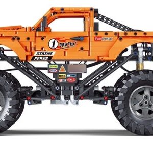 CARRINHO DE CONTROLE REMOTO PICK-UP MONSTER COM 1.492 PEÇAS PARA MONTAR - COM KIT DE MOTORIZAÇÃO E CONTROLE REMOTO