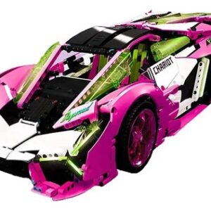 CARRO ESPORTIVO LAMBORGHINI COM 3.358 PEÇAS  E 57x 26,5x 13cm