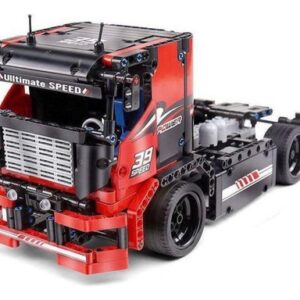 CAMINHÃO PARA MONTAR COM 570 PEÇAS + KIT DE MOTORIZAÇÃO E CONTROLE REMOTO -CAMINHÃO RED RACING TRUCK