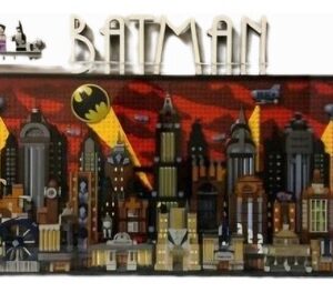 PAINEL GOTHAM CITY BATMAN COM 4208 PEÇAS PARA MONTAR + ILUMINAÇÃO DE LED