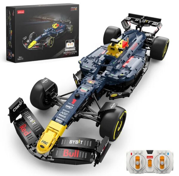 CARRO DE FORMULA 1 RB19 RED BULL COM 2.464 PEÇAS PARA MONTAR + KIT DE MOTORIZAÇÃO E CONTROLE REMOTO - EDIÇÃO ESPECIAL - 68 CENTÍMETROS DEPOIS DE MONTADA - Image 3