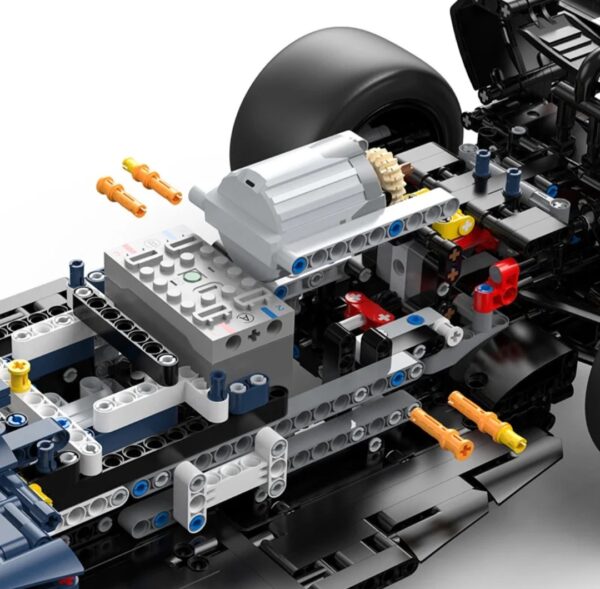 CARRO DE FORMULA 1 RB19 RED BULL COM 2.464 PEÇAS PARA MONTAR + KIT DE MOTORIZAÇÃO E CONTROLE REMOTO - EDIÇÃO ESPECIAL - 68 CENTÍMETROS DEPOIS DE MONTADA - Image 6