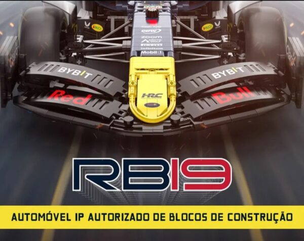 CARRO DE FORMULA 1 RB19 RED BULL COM 2.464 PEÇAS PARA MONTAR + KIT DE MOTORIZAÇÃO E CONTROLE REMOTO - EDIÇÃO ESPECIAL - 68 CENTÍMETROS DEPOIS DE MONTADA - Image 7
