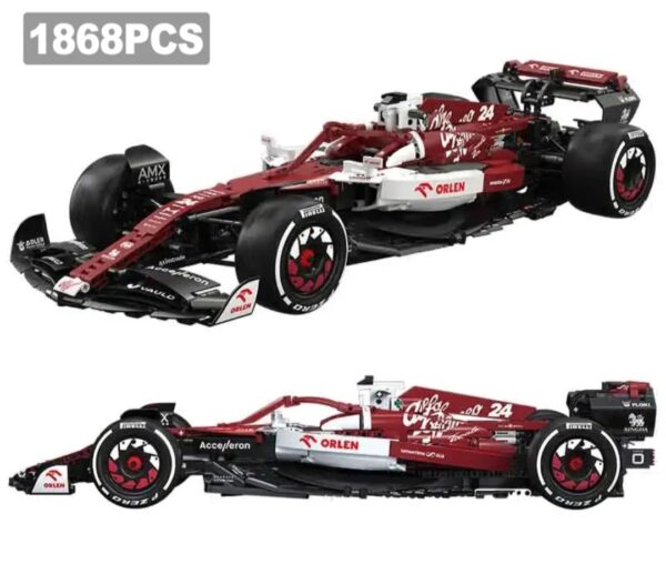 CARRO DE FÓRMULA 1 ALFA ROMEO COM 1868 PEÇAS PARA MONTAR - MARCA CADA, MODELO C64005 - Image 13