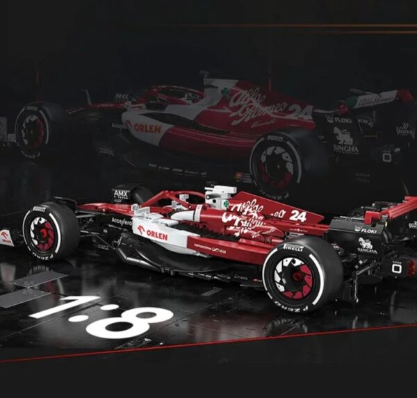 CARRO DE FÓRMULA 1 ALFA ROMEO COM 1868 PEÇAS PARA MONTAR - MARCA CADA, MODELO C64005 - Image 10