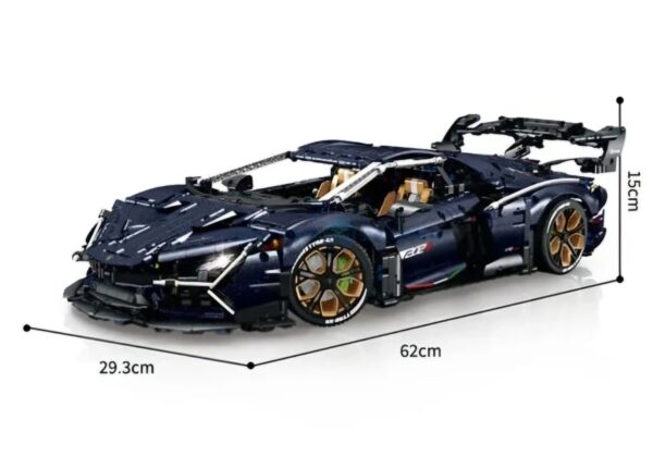 LAMBORGHINI AVENTADOR COM 4260 PEÇAS PARA MONTAR + KIT DE MOTORIZAÇÃO E CONTROLE REMOTO - Image 13